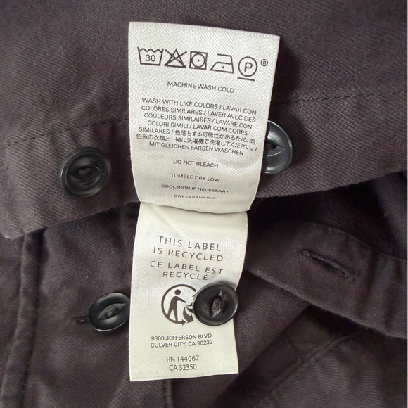 Outerknown SEA Jumpsuit Organic Cotton Short Sleeve - Charcoal Gray, Size S - Picture 8 of 8